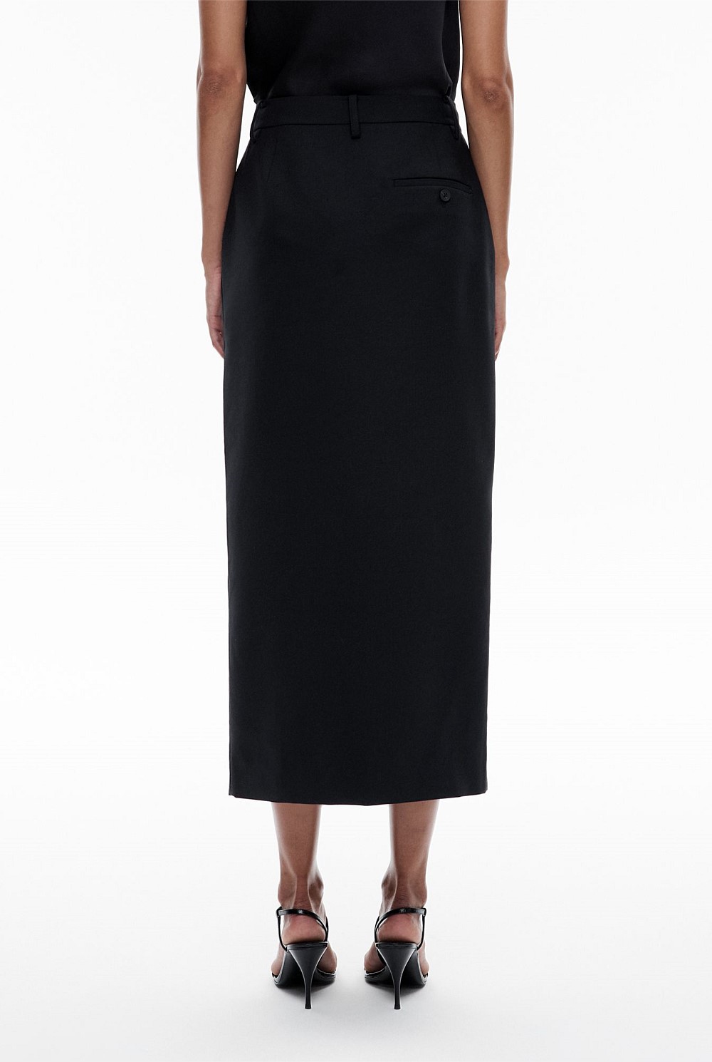 andmary Mel gather skirt black S