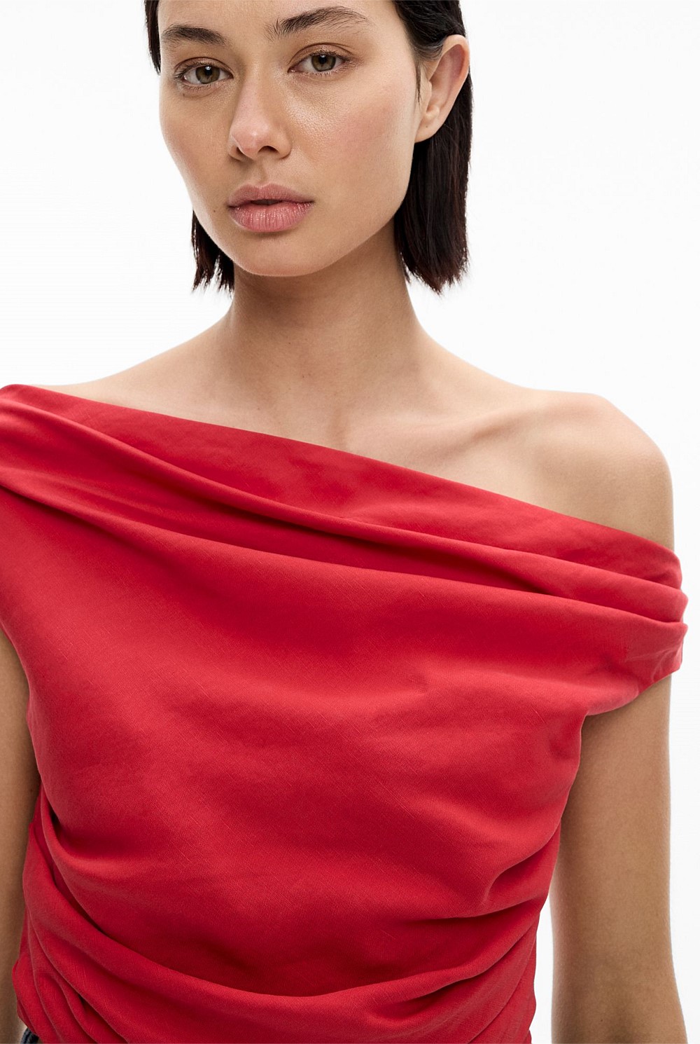 theredthread S twist off shoulder tops❷ THEREDTHREAD / ザレッド