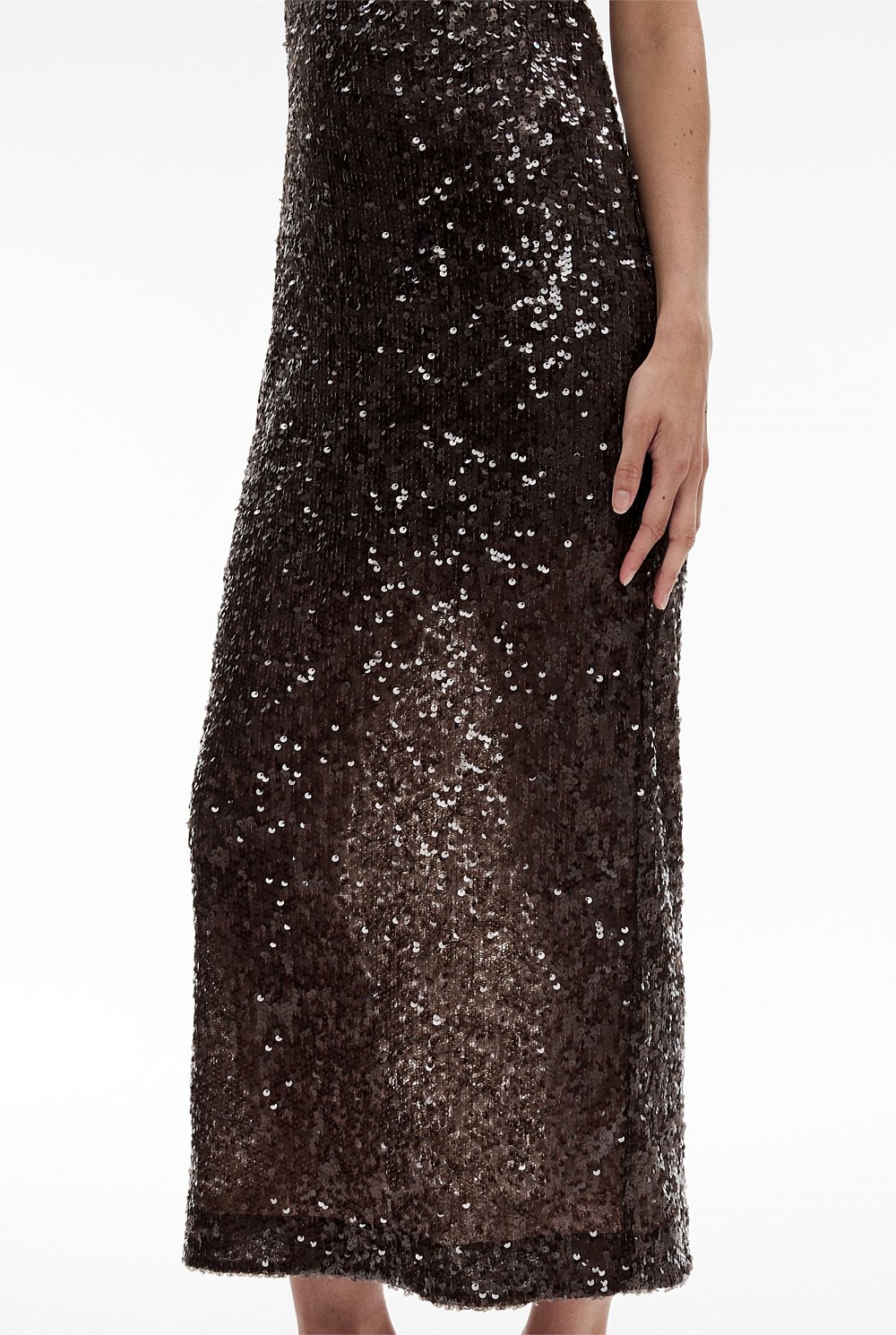witchery sequin dress Chocolate Sequin Column Dress - Women's Evening & Cocktail Dresses
