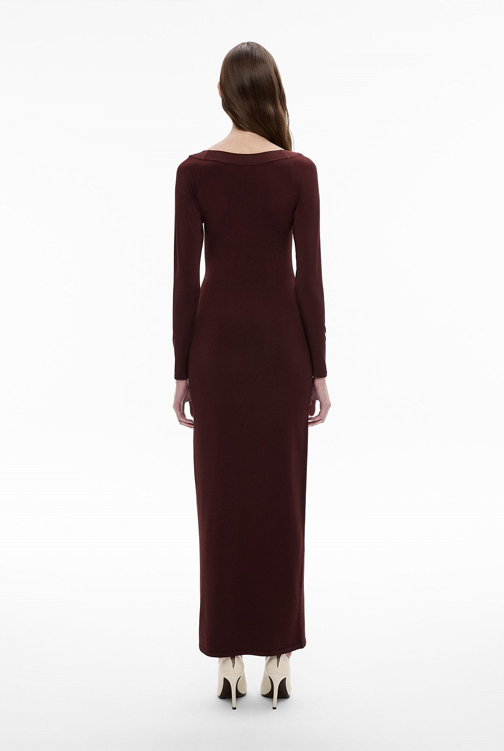 witchery burgundy dress Strapless Sweetheart Long Prom Dress with Lace-Up Back– PromGirl
