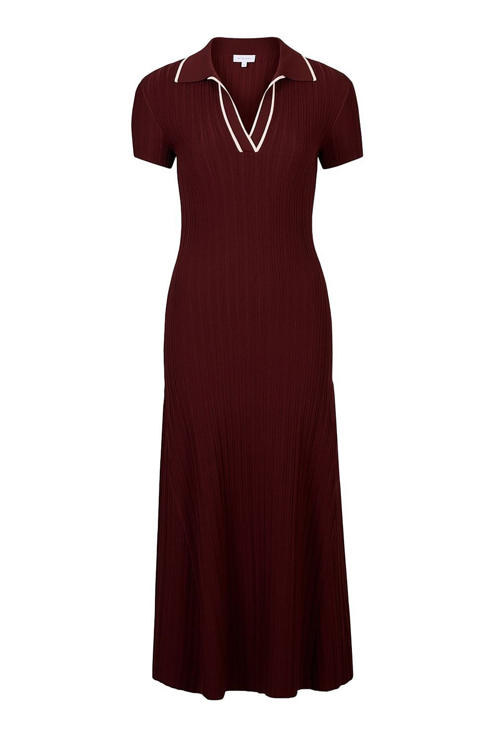 witchery burgundy dress Burgundy Wrapped Shoulder Dress - Women's A Line Dresses