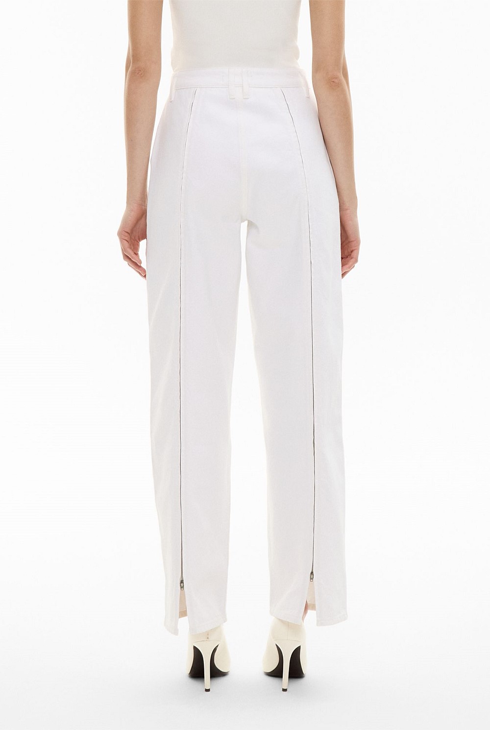 Zip Denim Jeans - Main Image