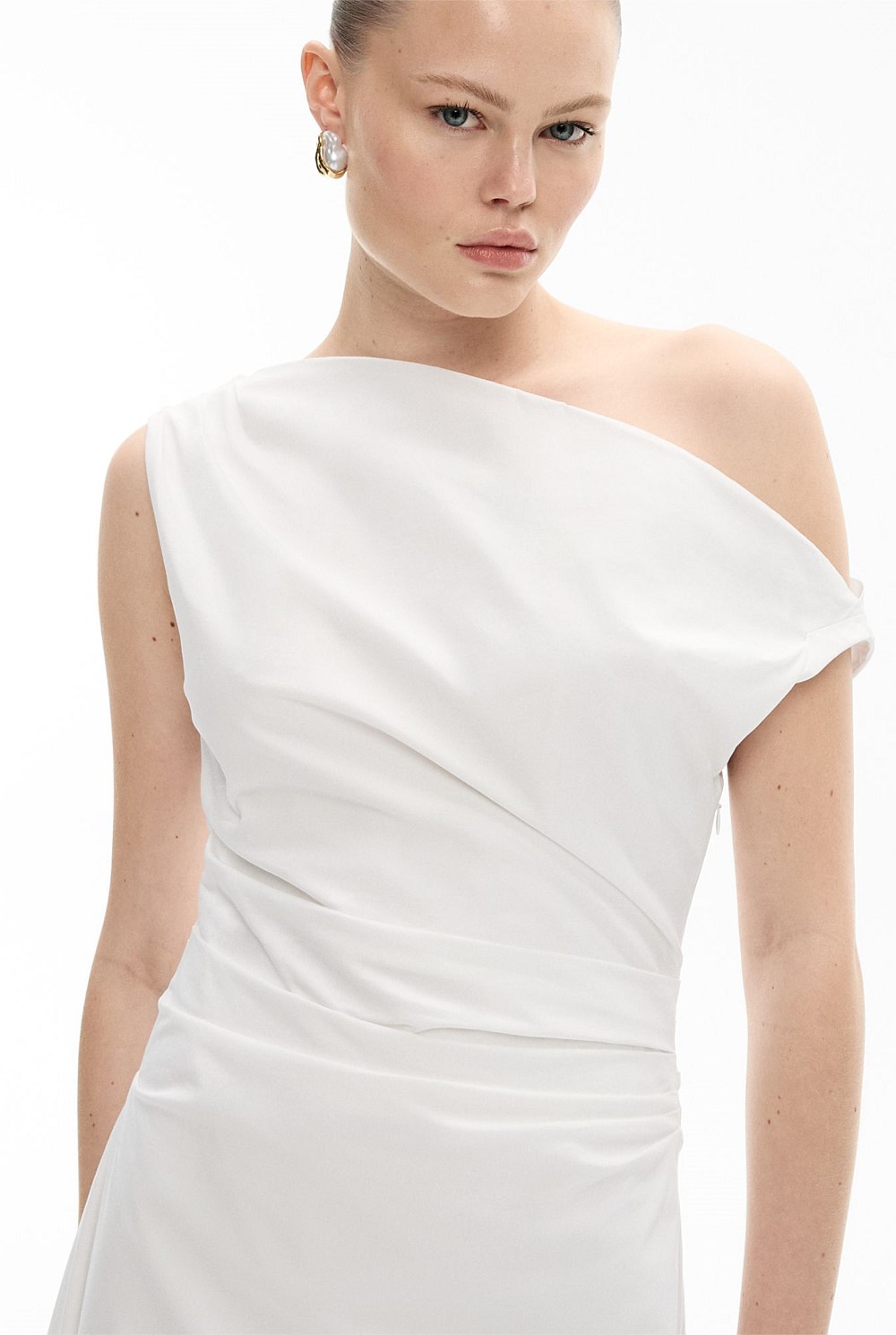 futuristic white dress White [Tech Light Realm] Sleeveless Printed Sci-Fi Techwear Futuristi   LolitaInside