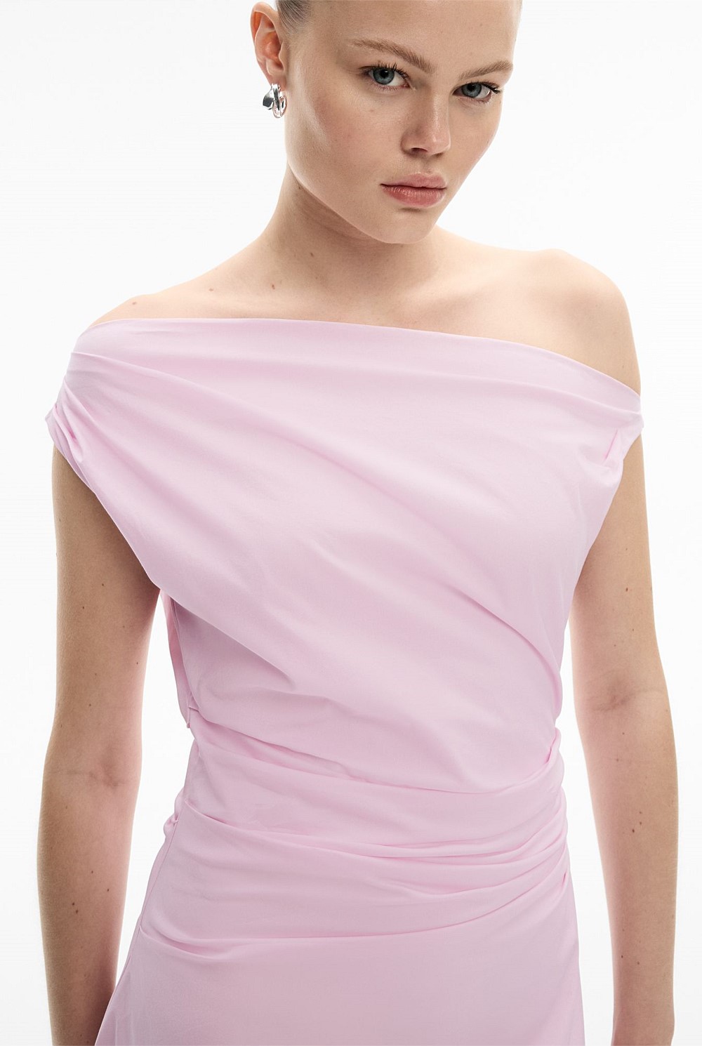 pink witchery dress Witchery Waist Tuck Detail Dress in Floss Pink Yd