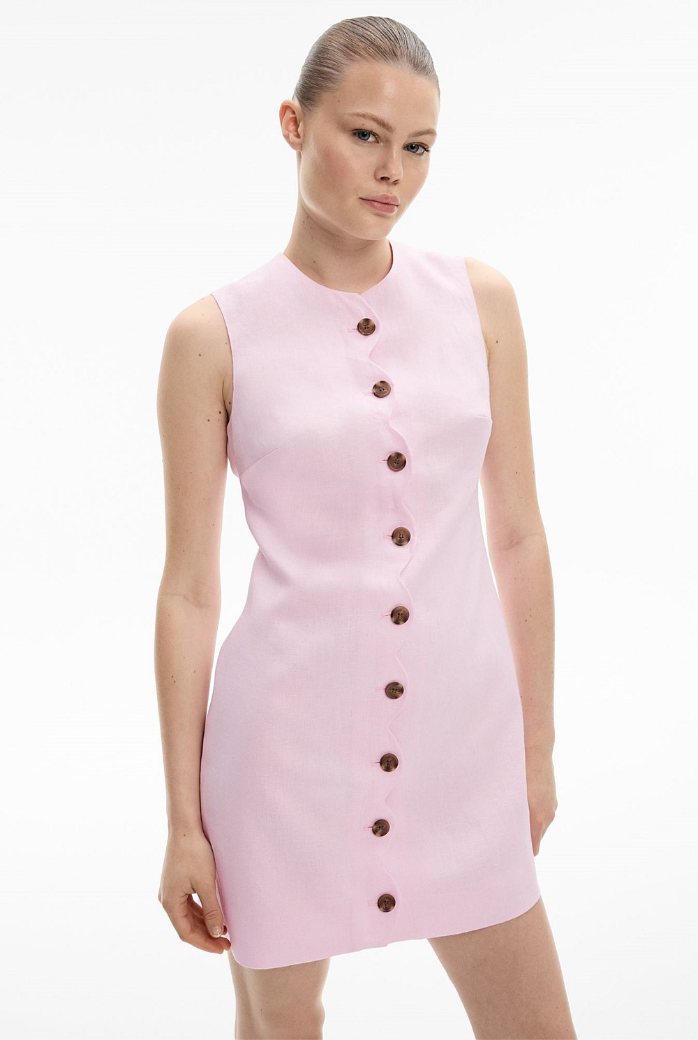 pink witchery dress Witchery Waist Tuck Detail Dress in Floss Pink Yd