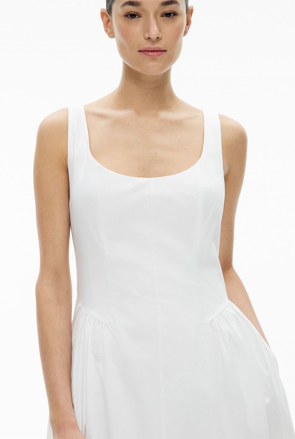 white witchery dress Fresh Maxi Panel Gather - Women's Casual Dresses The Halter Drop Waist Dress: