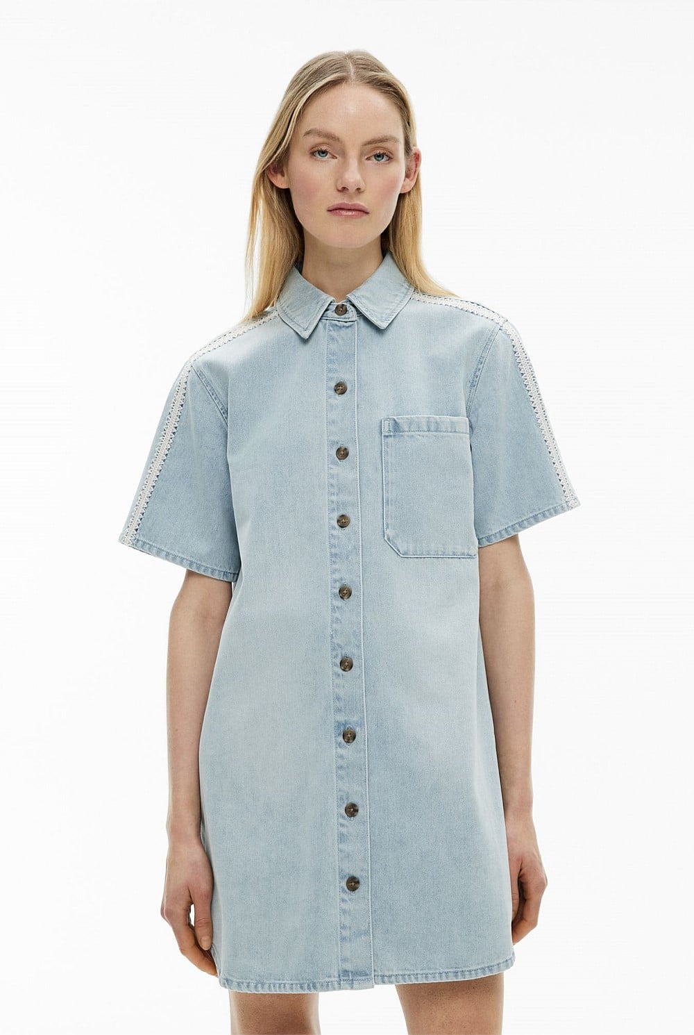 witchery denim dress WITCHERY Denim Fashion Dress