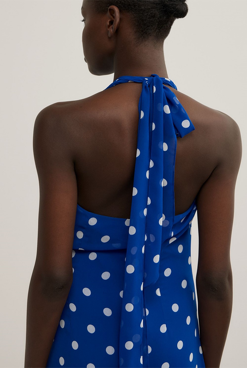 witchery spot halter dress Witchery Spot Halter Maxi Dress
