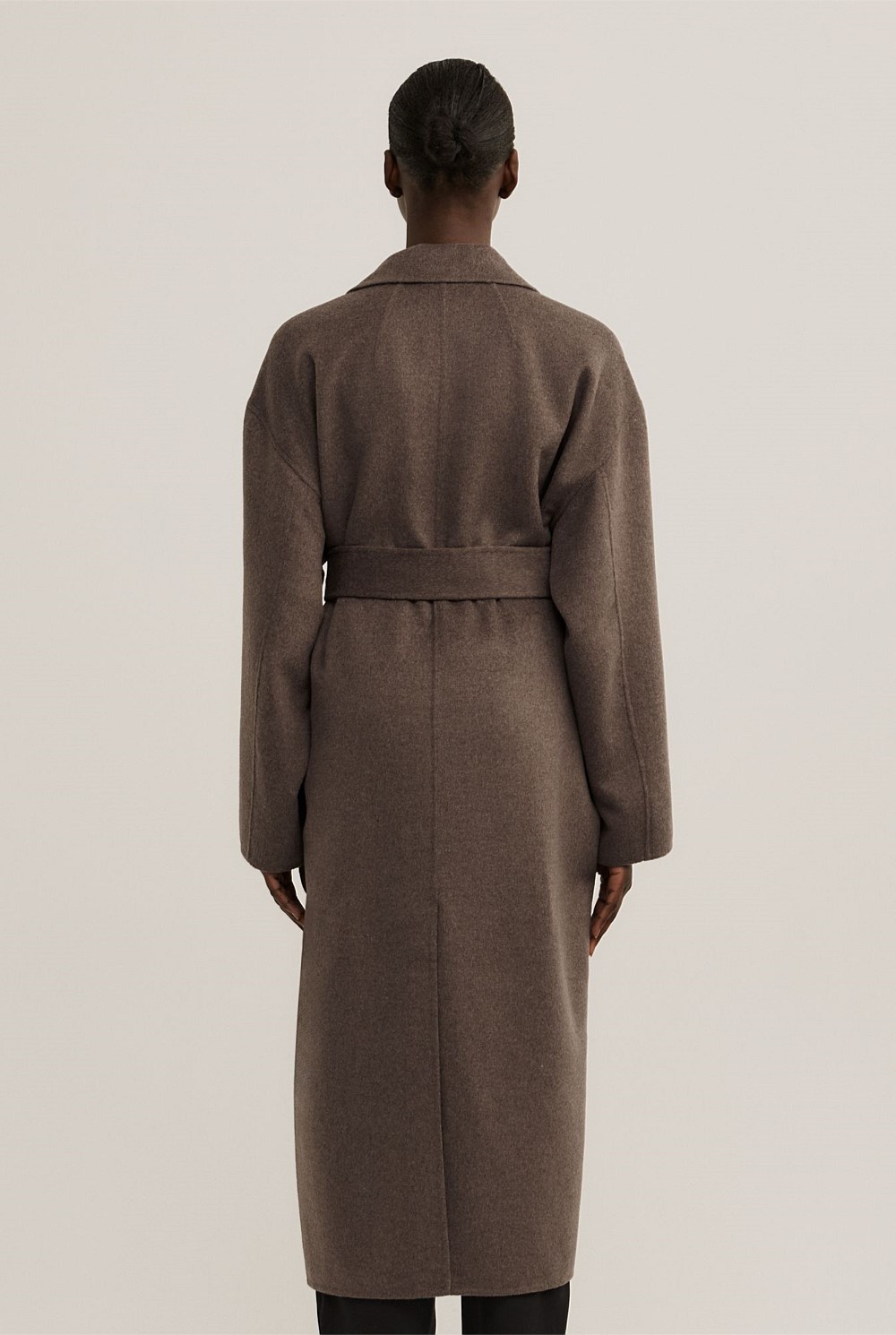 RAINMAKER COCOON COAT/STONE コクーンコート Chocolate Marle Cocoon Coat - Women's Jackets | Witchery
