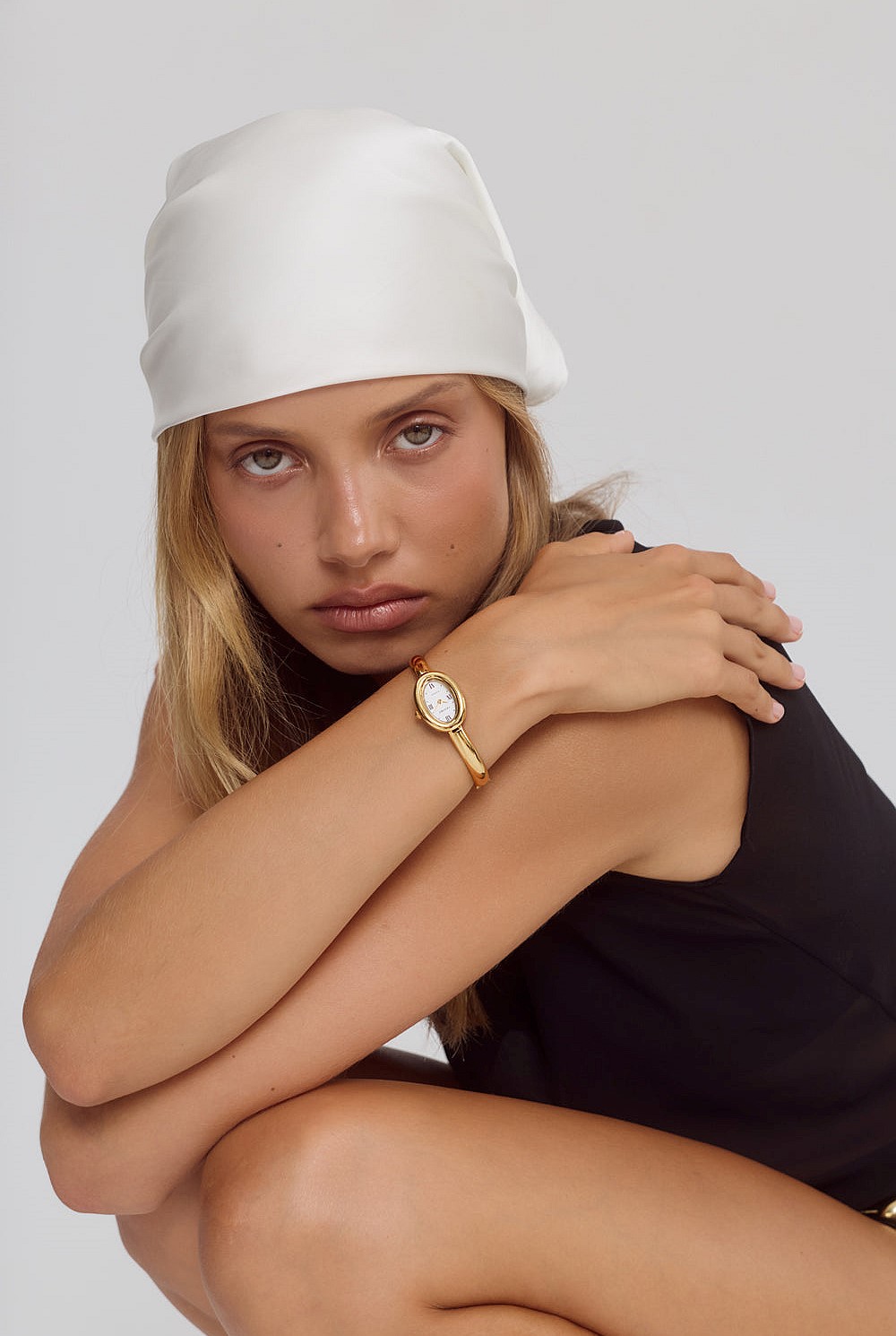 Gold Kate Watch | White | 14k Gold - Women's Cendre | Witchery