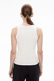 euw ○ wave design knit tank-top / ivory Tank-Top